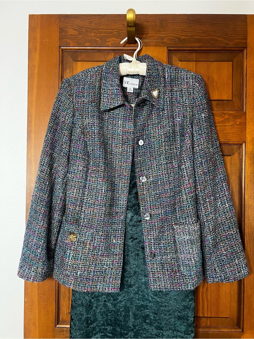 The Tog Shop
Multicolor Tweed Jacket
Vintage Size 14
